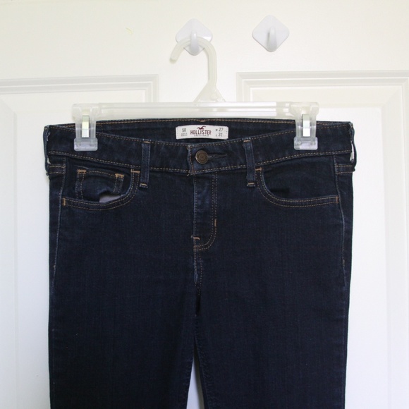 Hollister High Waisted Dark Wash Skinny Jeans - Picture 1 of 5
